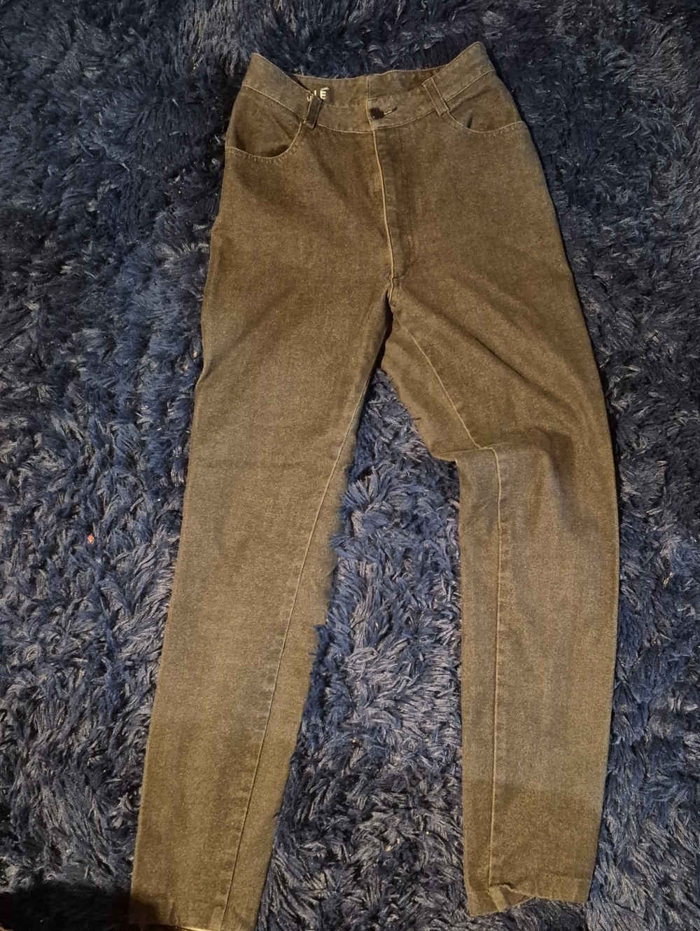 Slim High-Rise Skinny Jeans in Olive Green